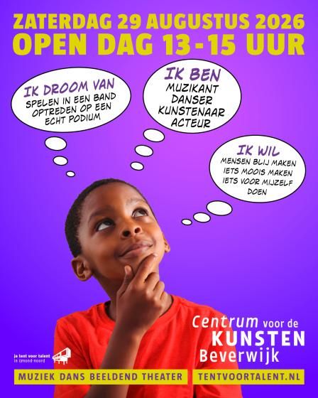 Open Dag za. 29 augustus 2026, 13-15 uur