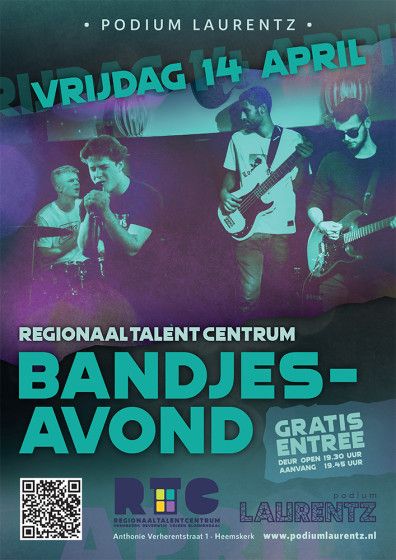 Bandjesavond Regionaal Talent Centrum vr. 14 april 2023