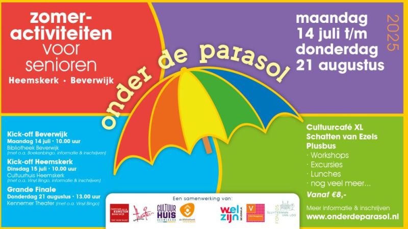 Onder de parasol - zomeractiviteiten voor senioren 2025