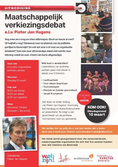 Maatschappelijk verkiezingsdebat di. 10 maart 2026