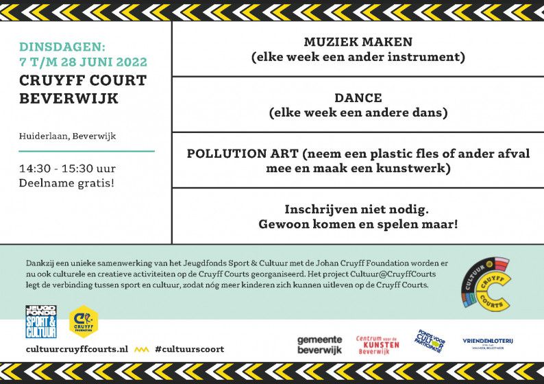 Cultuur@Cruyffcourt juni 2022