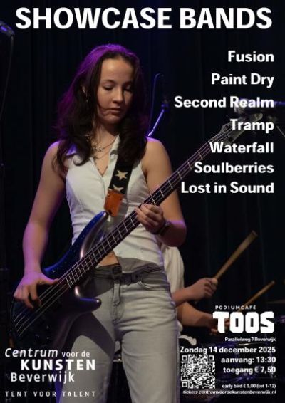 Showcase bands zo. 14 december 2025, 13.30 uur